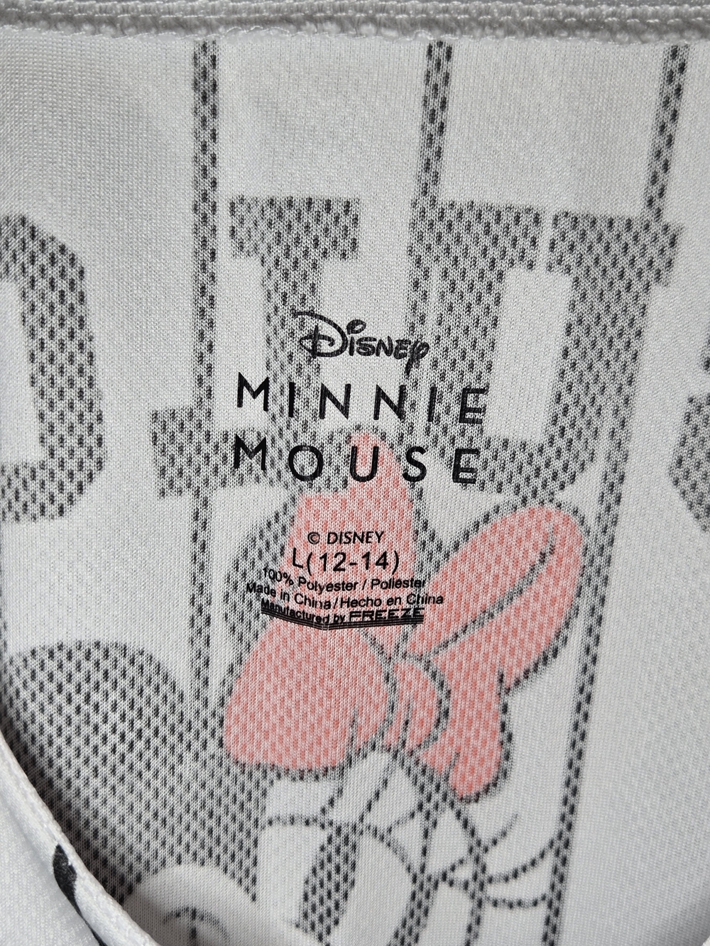 Disney Minnie Mouse Women’s Baseball Jersey Pinstripe Fabulous Button Front - Picture 3 of 5